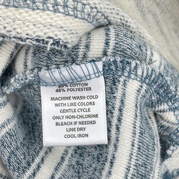 Fort Myers Beach Baja Hoodie Size Medium MV Sport Stripe Pullover Surf Shack - Picture 9 of 9